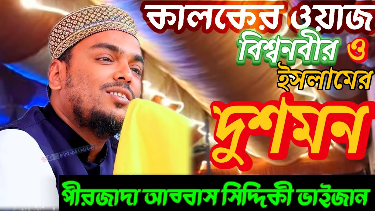 বিশ্ব নবীর ও ইসলামের দুশমন ওয়াজ┇পীরজাদা আব্বাস সিদ্দিকী ভাইজান┇Abbas Siddiqui Waz┇ #abbas_siddiqui 