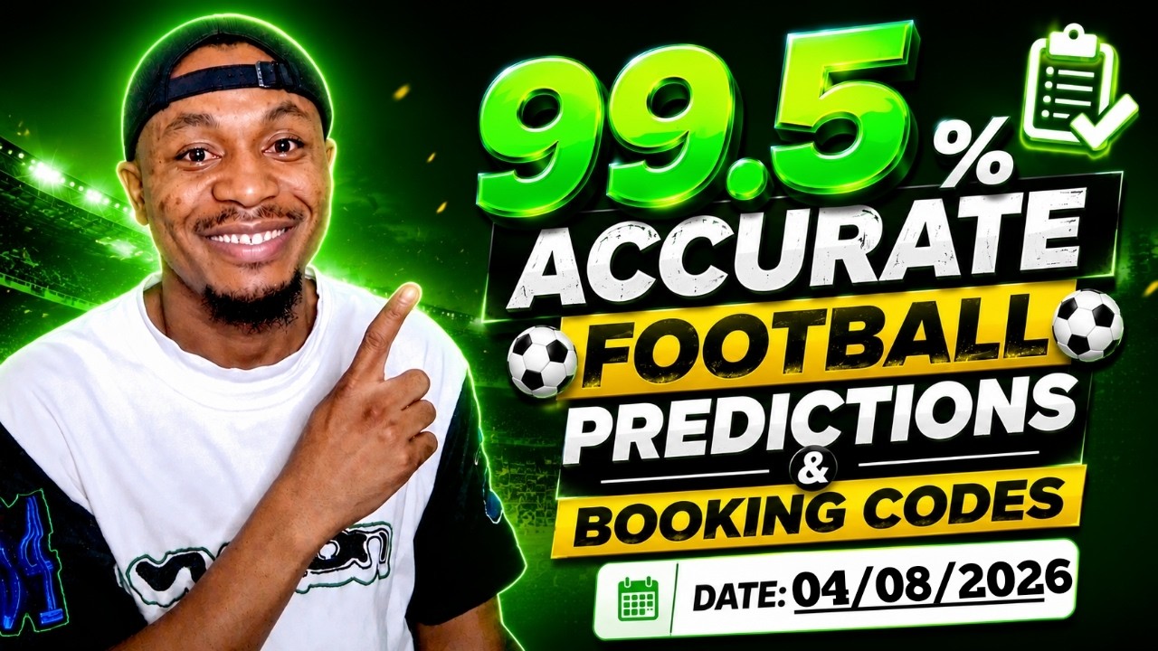 FOOTBALL BETTING TIPS & PREDICTIONS TODAY 04/08/2026 | SAFE PICKS FOR SUNDAY #footballpredictions