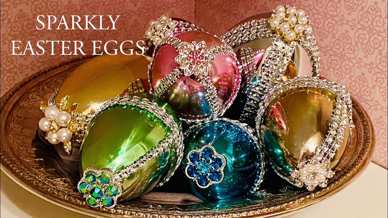 Dazzling Easter Eggs | Easy DIY Easter Eggs with Bling