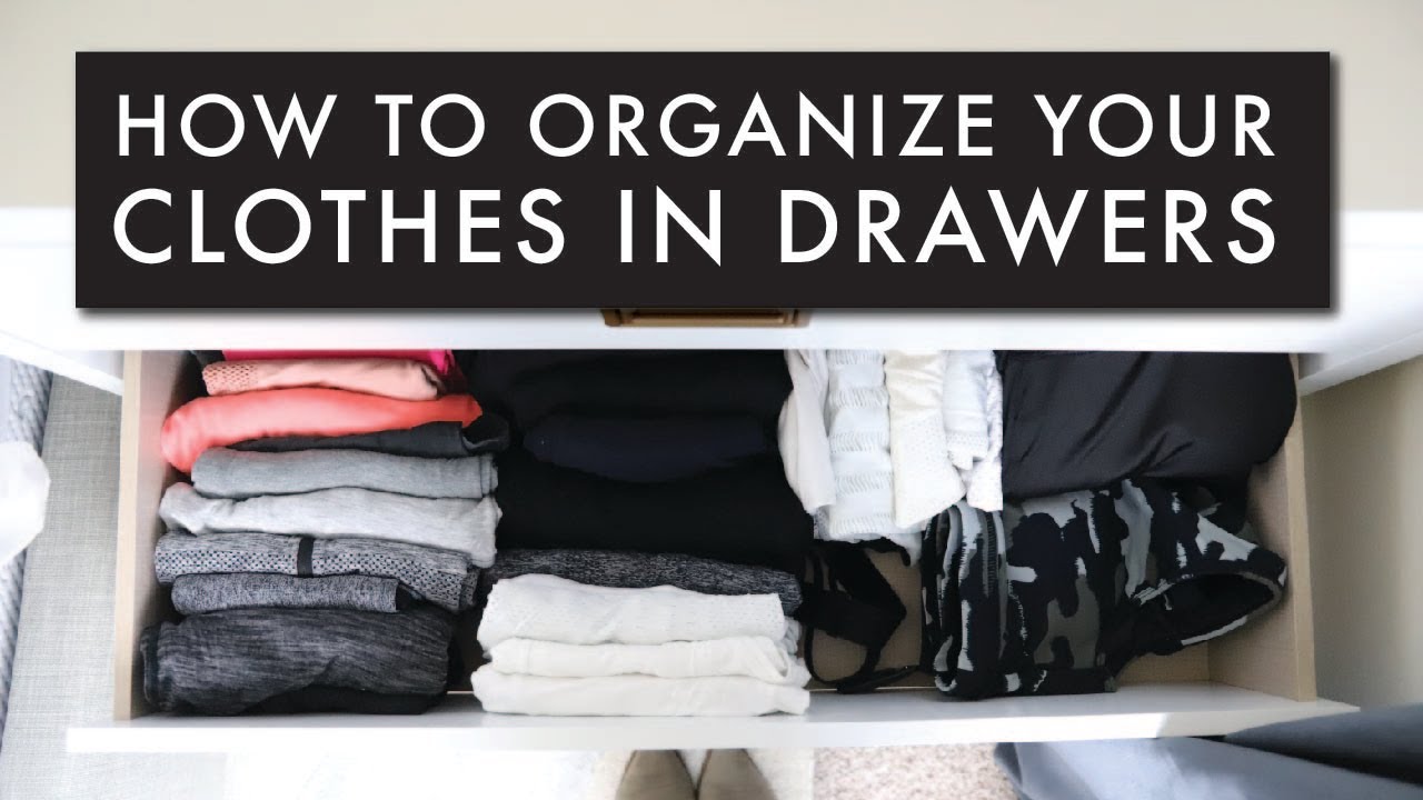 How to Organize Clothes in Drawers (the easy way)
