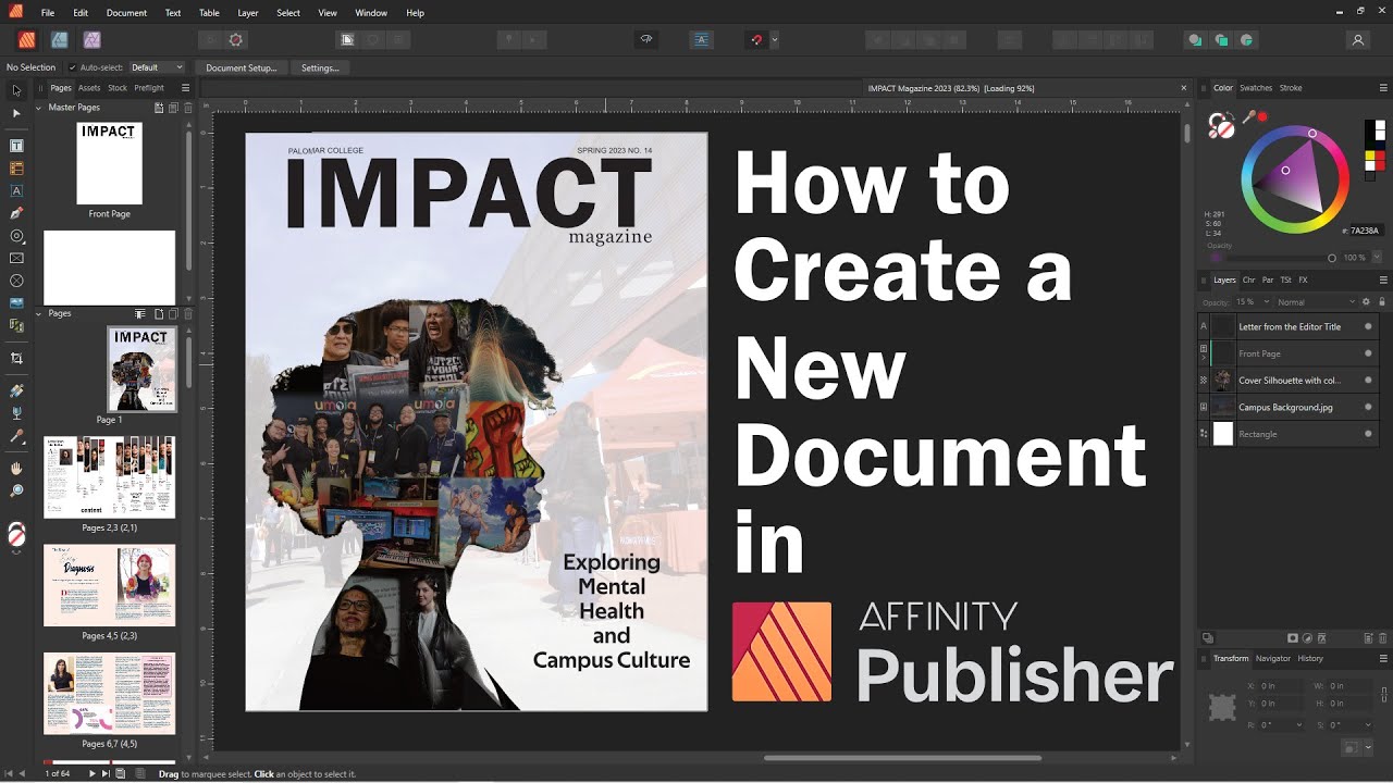 How to Create a New Document on Affinity Publisher v2
