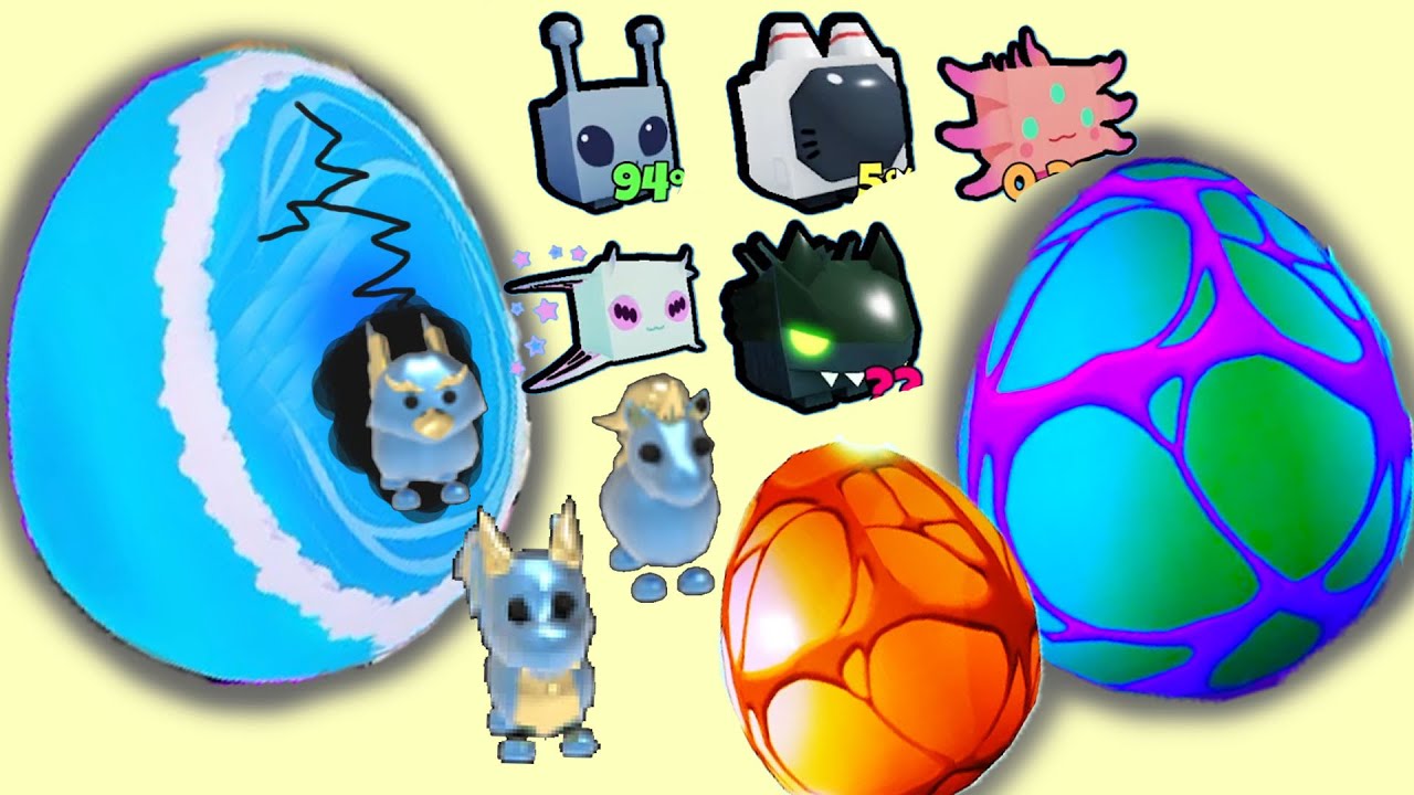Hatching Diamond Adopt Me Egg + Pet Sim X Alien Pets