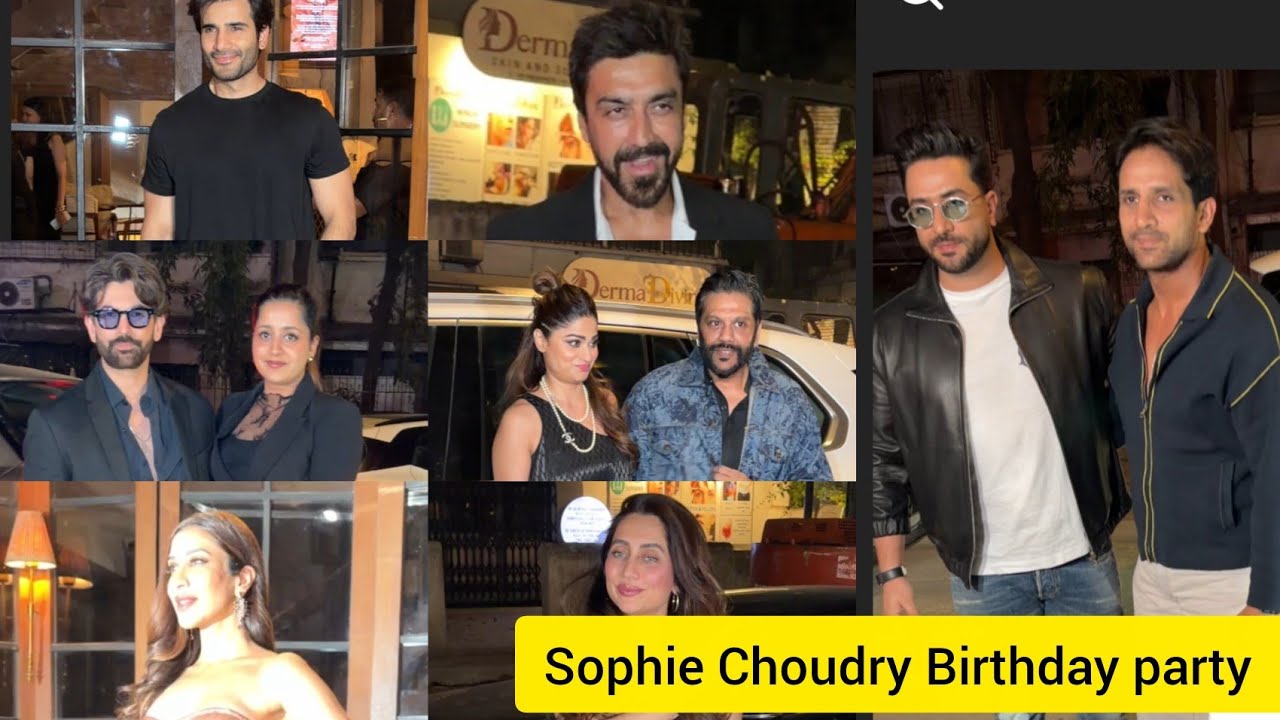 Sophie Choudry Birthday party Sophie Anusha Dandekar Aly Goni Arslan Goni Shamita Shetty Nitin ❤️😍