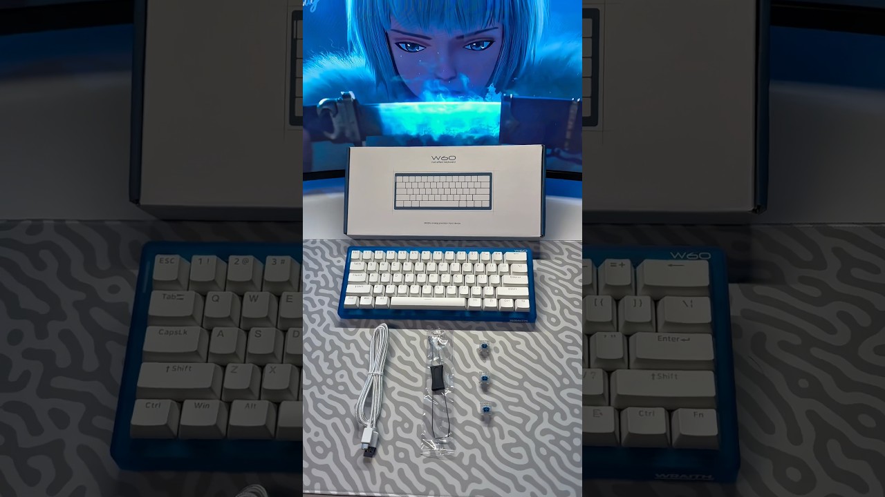 Wraith W60 klavye 8K 💪🏻🫡İNDİRİM KODUM : MSA#keyboard #klavye #unboxing #pcsettings #keşfet