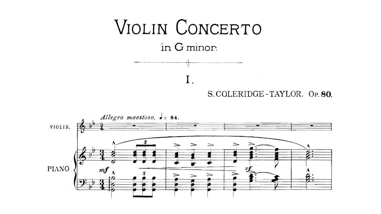 Samuel Coleridge-Taylor – Violin Concerto