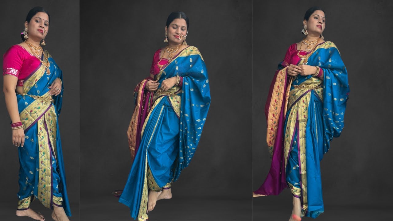 26/30 Devasena style saree draping | Mayuri  saree draping tutorial  | ​⁠​⁠@SAREE WALI NARI 🥻 साड़ीवाली नारी