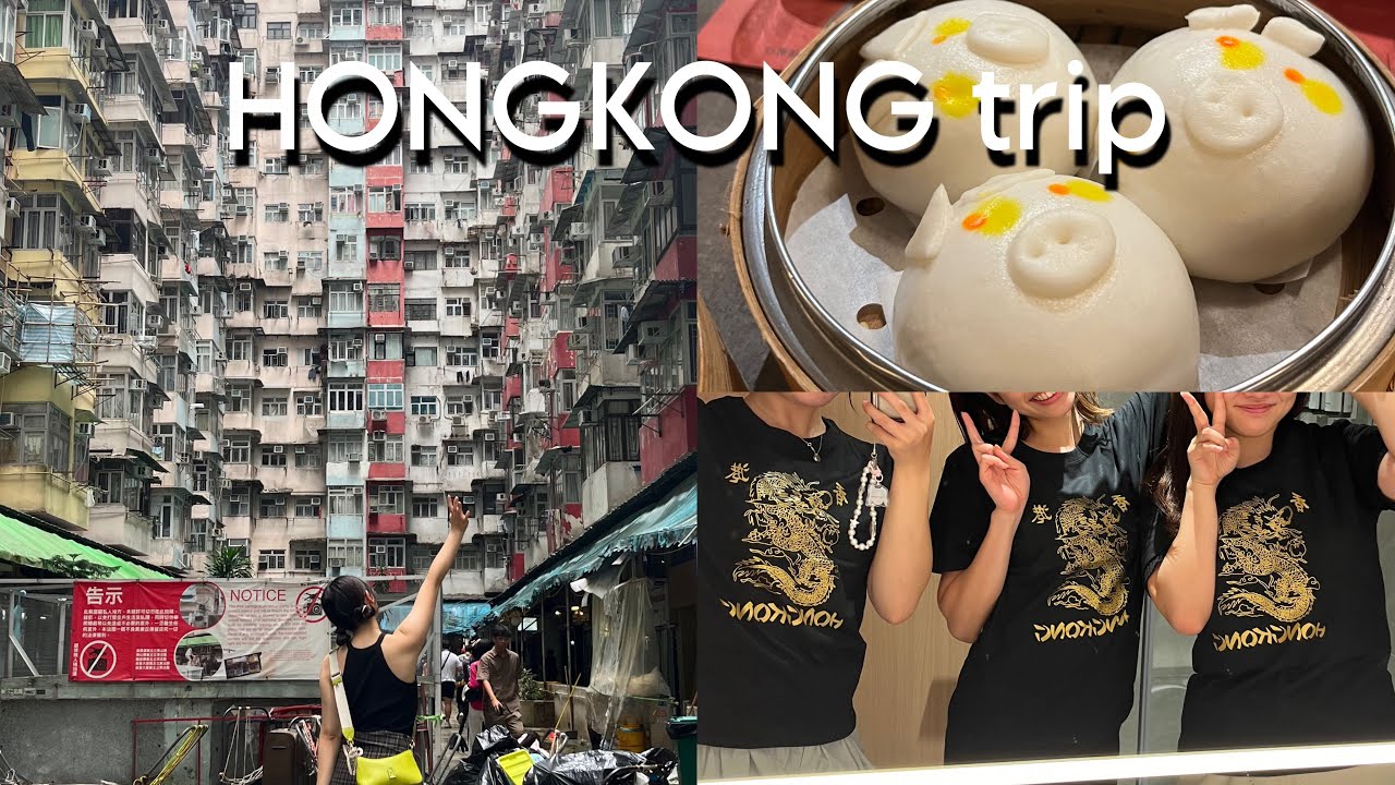 [vlog]香港女子旅🇭🇰vol2 | モンスターマンション トラム 中環 お土産 女人街 点心 ヤムチャ ショッピング