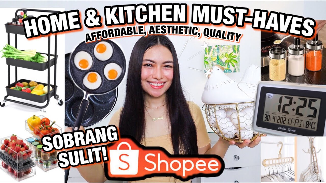 SHOPEE HOME & KITCHEN MUST-HAVES 2021🧡AFFORDABLE, AESTHETIC & QUALITY✨PHILIPPINES I Tinmay Arcenas