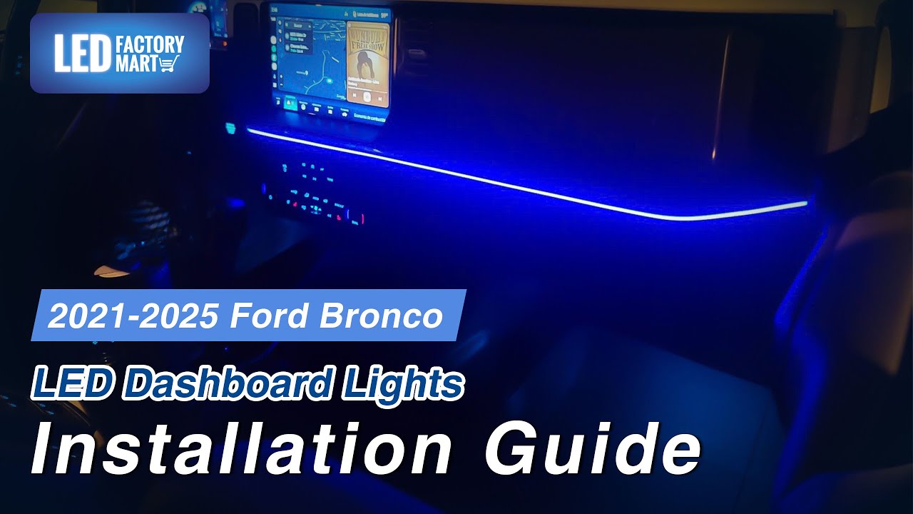 Bronco LED Dashboard Lights | LED Factory Mart