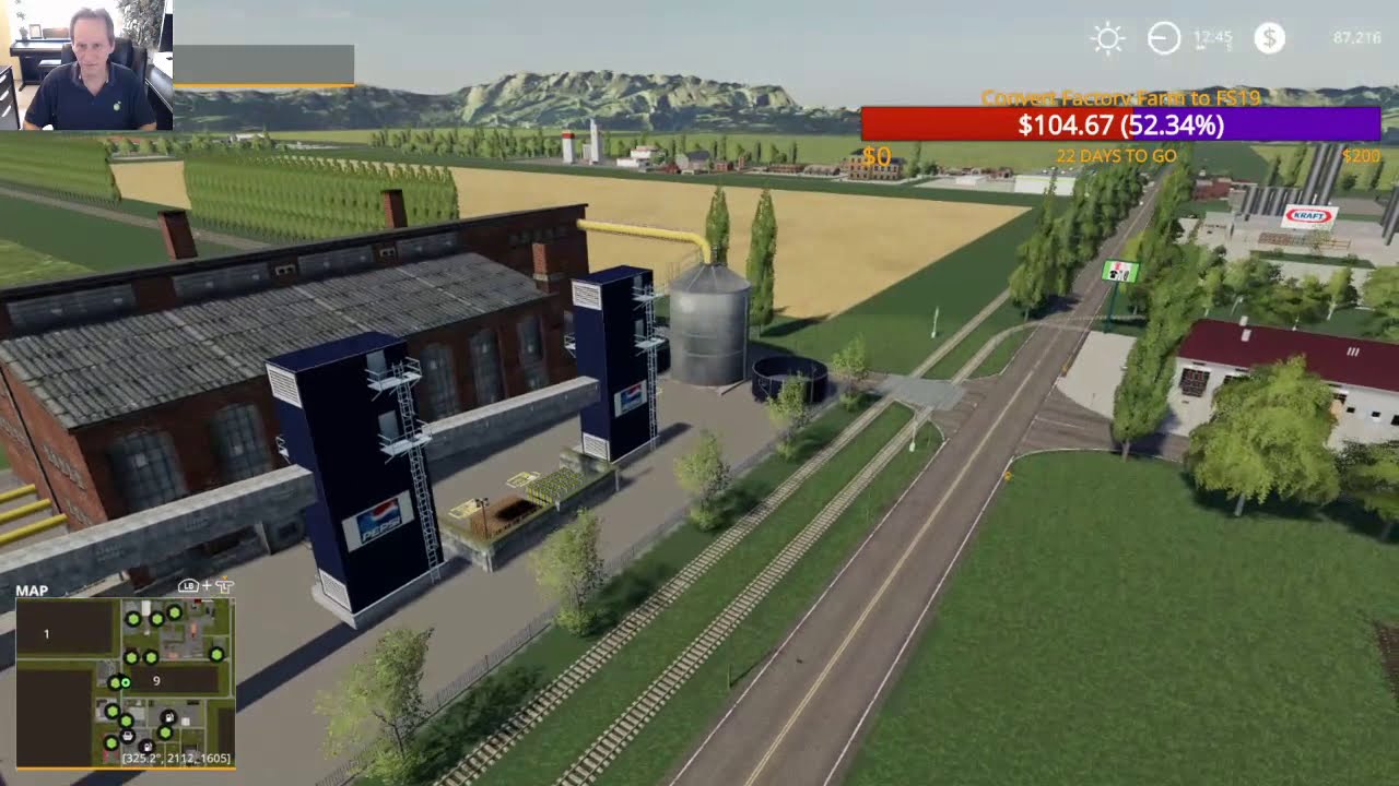 Farming Simulator 19 - Converting  Factory Farm To FS19 -Setting Up - Buying Fields