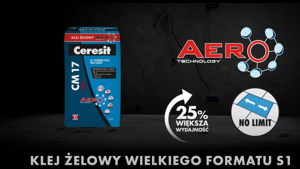 CM 17 PRO NO LIMIT AERO – Klejenie płytki w GIGA formacie!