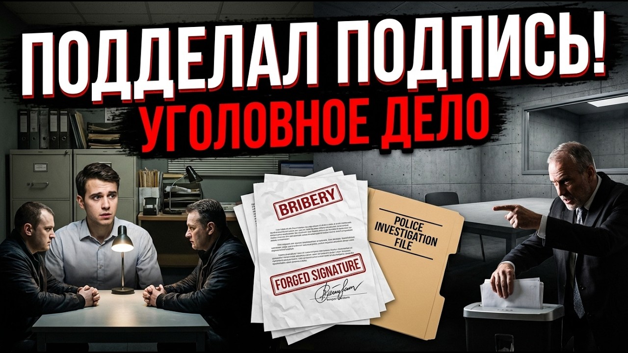 Начальник ПОДДЕЛАЛ мою подпись на взятке — я фигурант уголовного дела