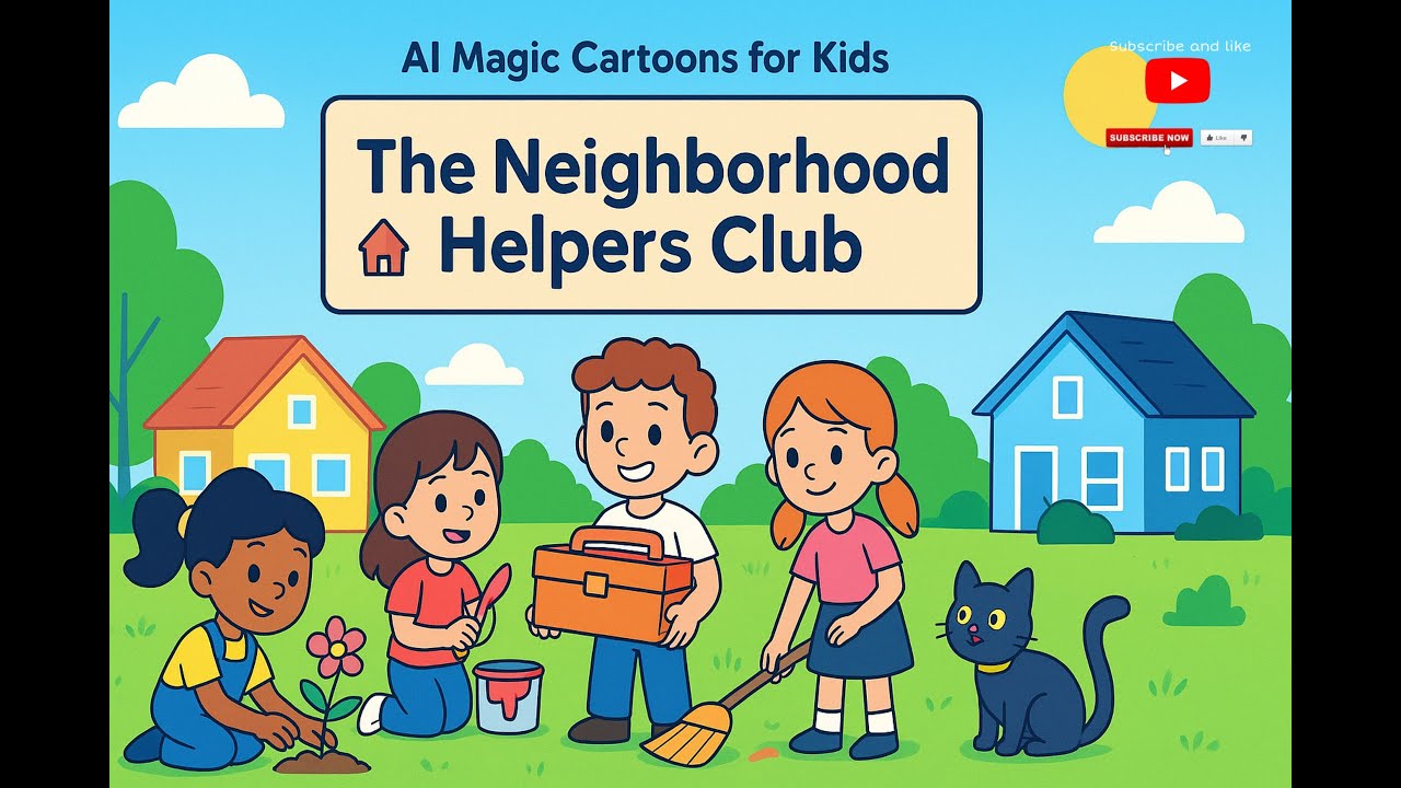 The Neighborhood Helpers Club 🏡✨ | AI Magic Cartoons for Kids
