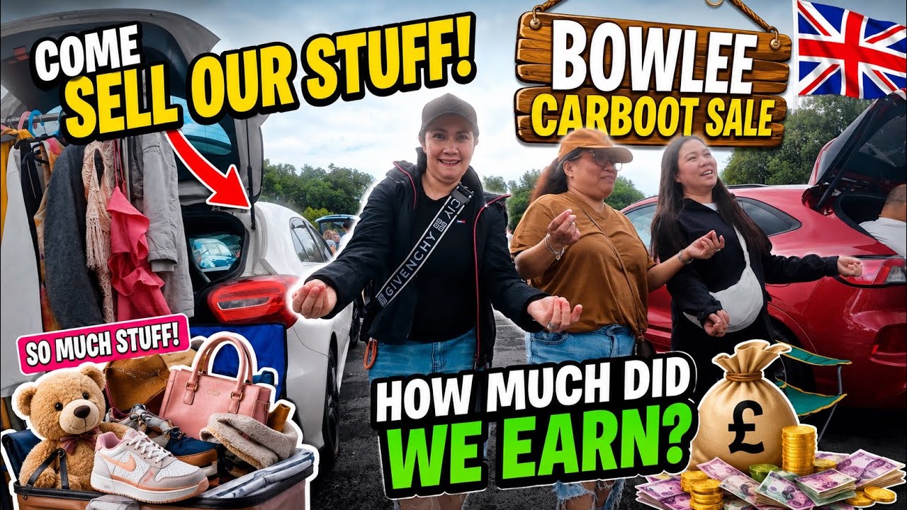Sold our stuff at Bowlee Carboot Sale! How much did we earn? #djiosmonano #carbootsale #bowlee