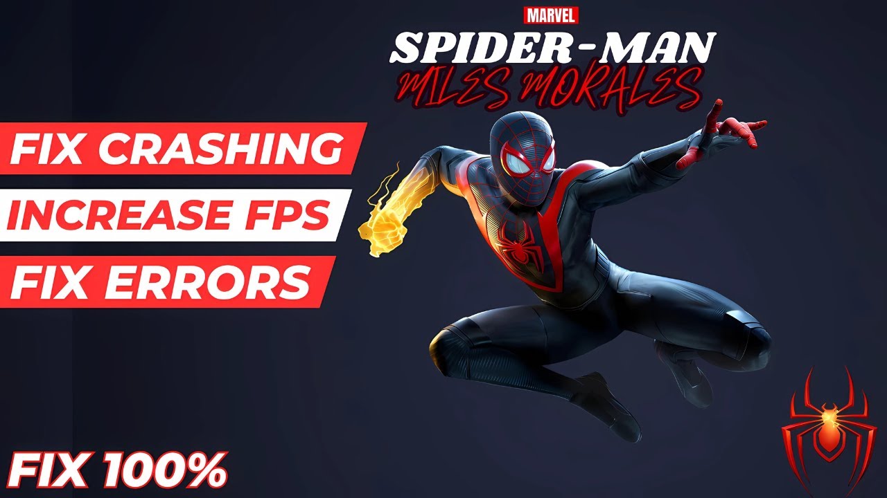 How to fix Spiderman Miles Morales Crash || Fix Spiderman Miles Morales Crash & Save Not Loading ||