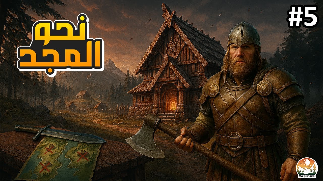 Viking Frontiers | النهضة الحديدية بدأت!  بناء القاعة العظيمة واستعداد لغزو القرى - الحلقة 5
