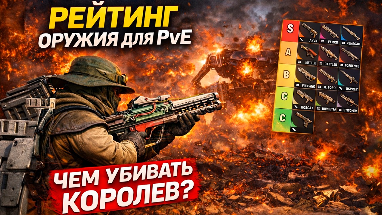 ТОП оружия для PvE против РОБОТОВ: что реально работает, а что мусор