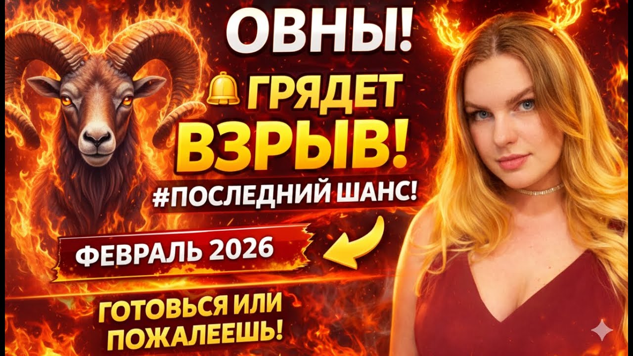 Овен ♈️ февраль 2026. Начало пути к большому результату 