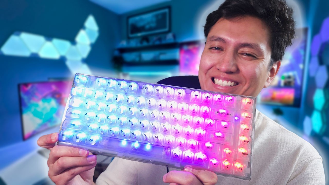 Este TECLADO TRANSPARENTE el YUNZII X75 me ha SORPRENDIDO MUCHÍSIMO