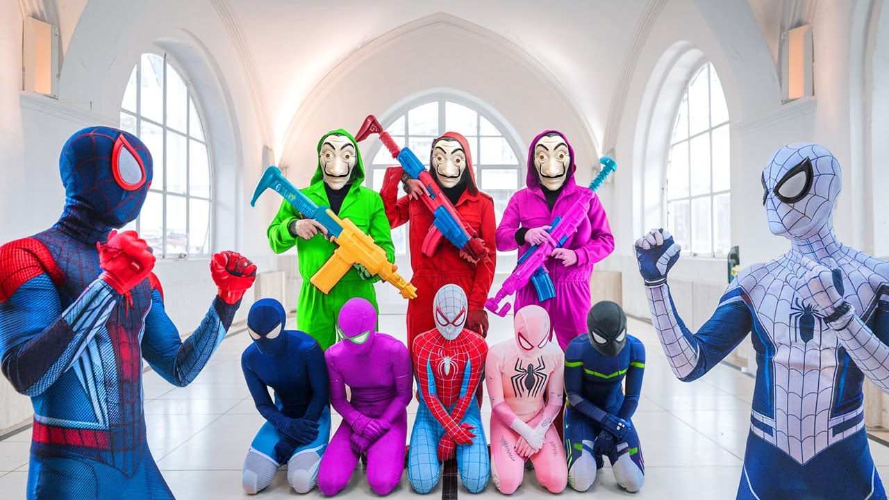 SUPERHERO's Story || Spider-Man Playing Squid Game In Jail - Epic Superhero Adventure! (Action)