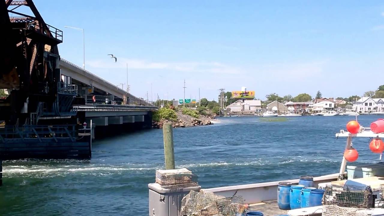 Bridge Opens for Boats #belmar #bridge #boats #waterway