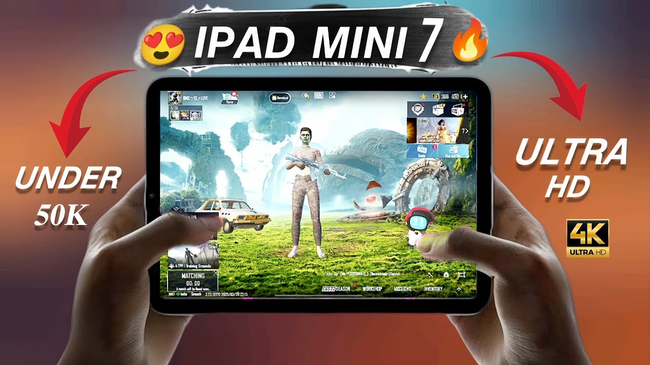 Bgmi Ultra HD Gameplay Test With Handcam🔥#ipad #ipadmini #ipadmini7 #bgmi #pubg