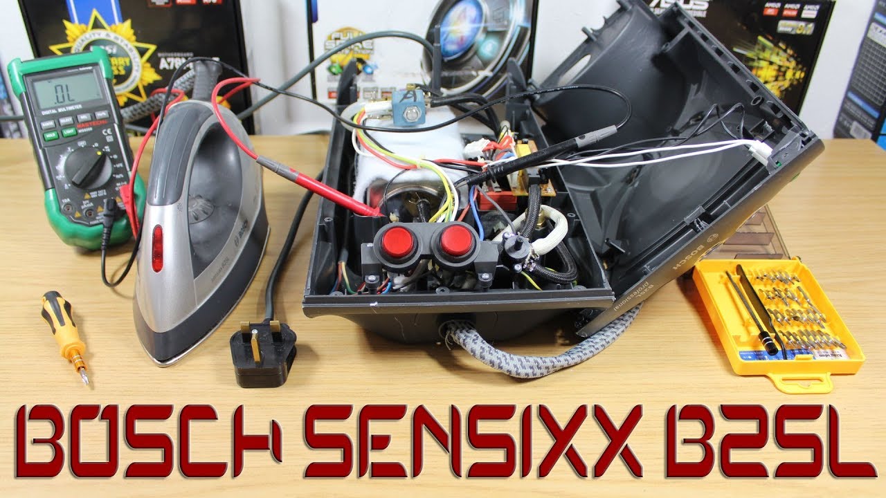 Как отремонтировать парогенератор утюга | Bosch Sensixx B25L Проверка целостности цепи с помощью ...