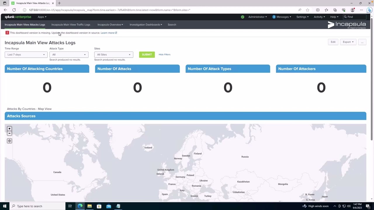 Imperva SIEM integrations: Imperva API & Splunk