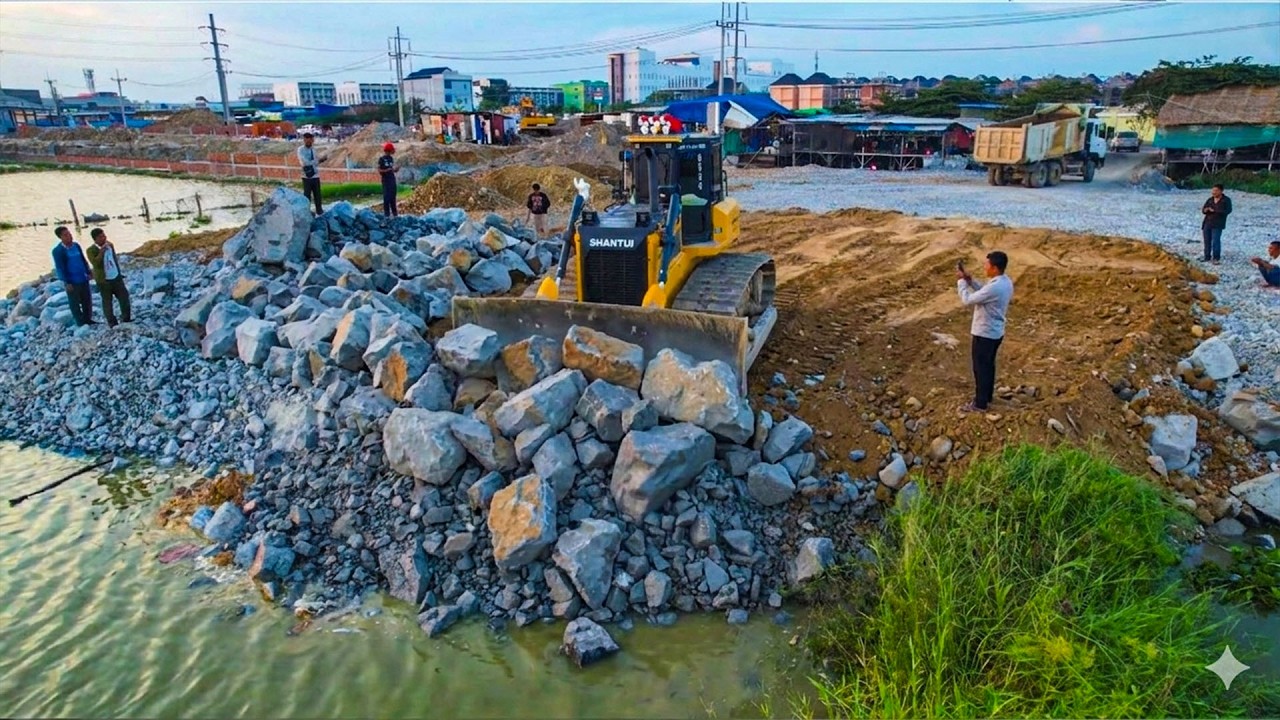 NEW UPDATE Excellent For Using Stones Power SHANTUI DH17 Cleaning , Heavy Machinery TRUCK 25t