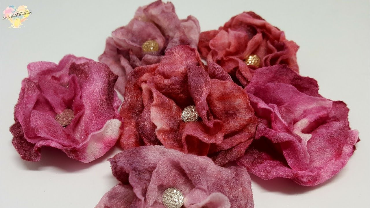 Blumen aus Feuchttüchern