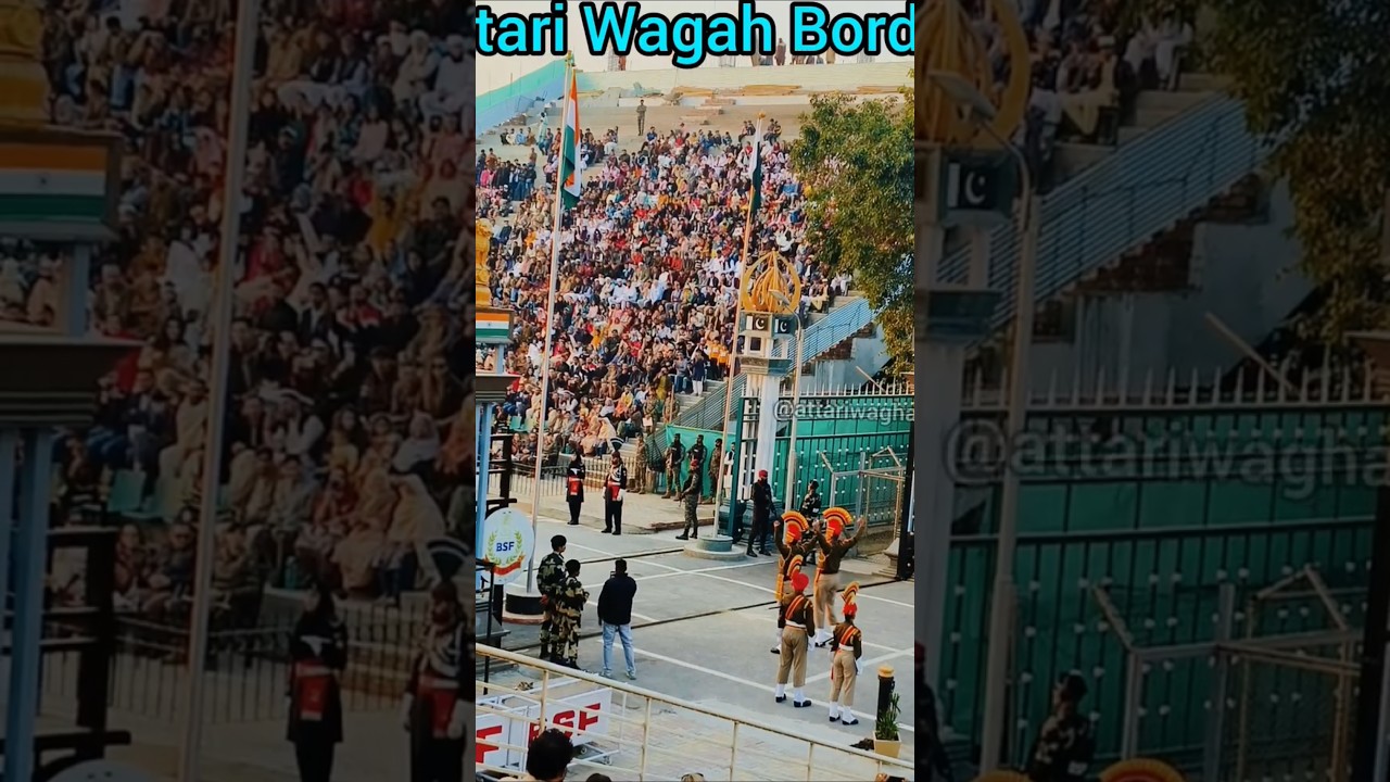 Must Watch Wagah Border Ceremony. India Pakistan Border. #wagahborder #attari #viral
