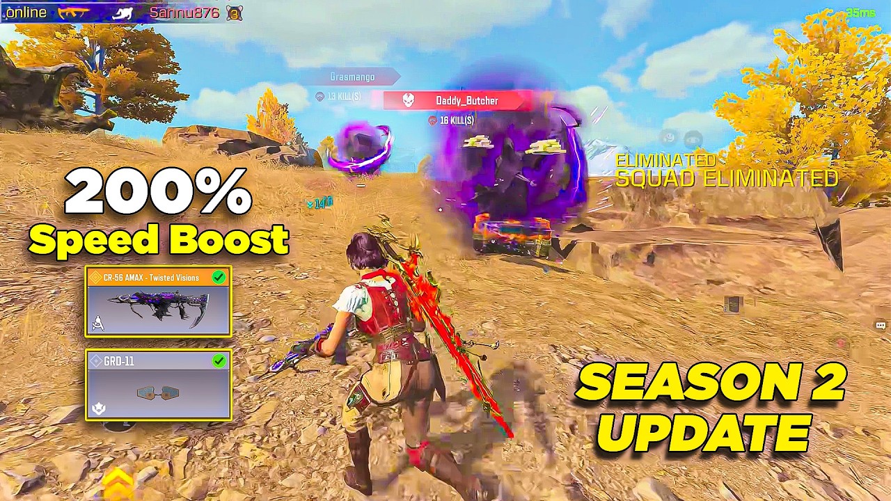 *NEW* SEASON 2 UPDATE | LEGAL SPEED HACK 😱 WITH CR-56 AMAX IN COD MOBILE
