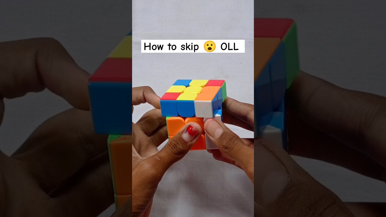 impossible 😮🤔 how to skip OLL #shorts #cube #cubing
