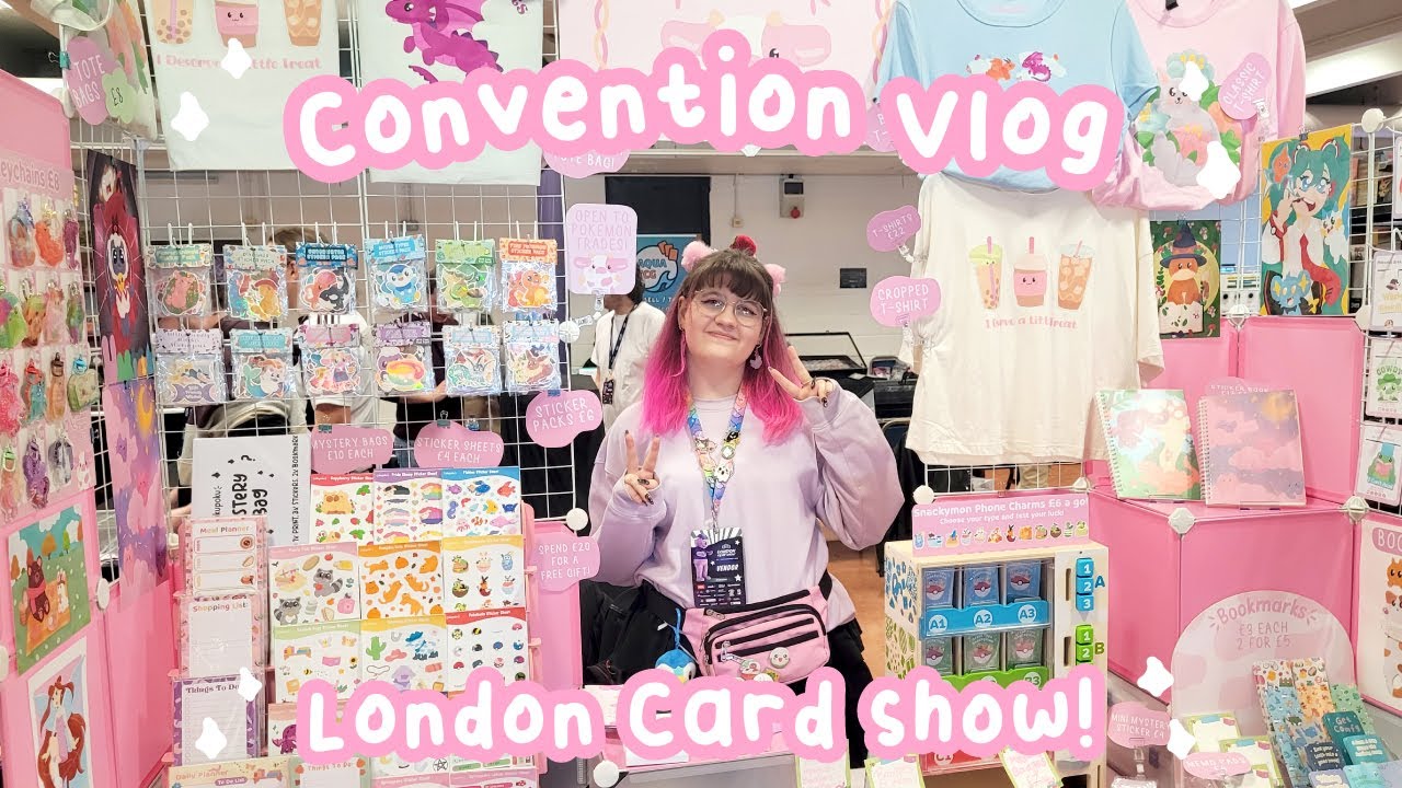 Artist Alley Vendor Selling at a Card Show?? ✨ Artist Alley Vlog