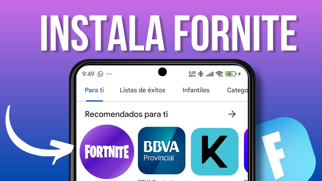 Cómo Instalar y Jugar Fortnite en Android APK 📥🎮