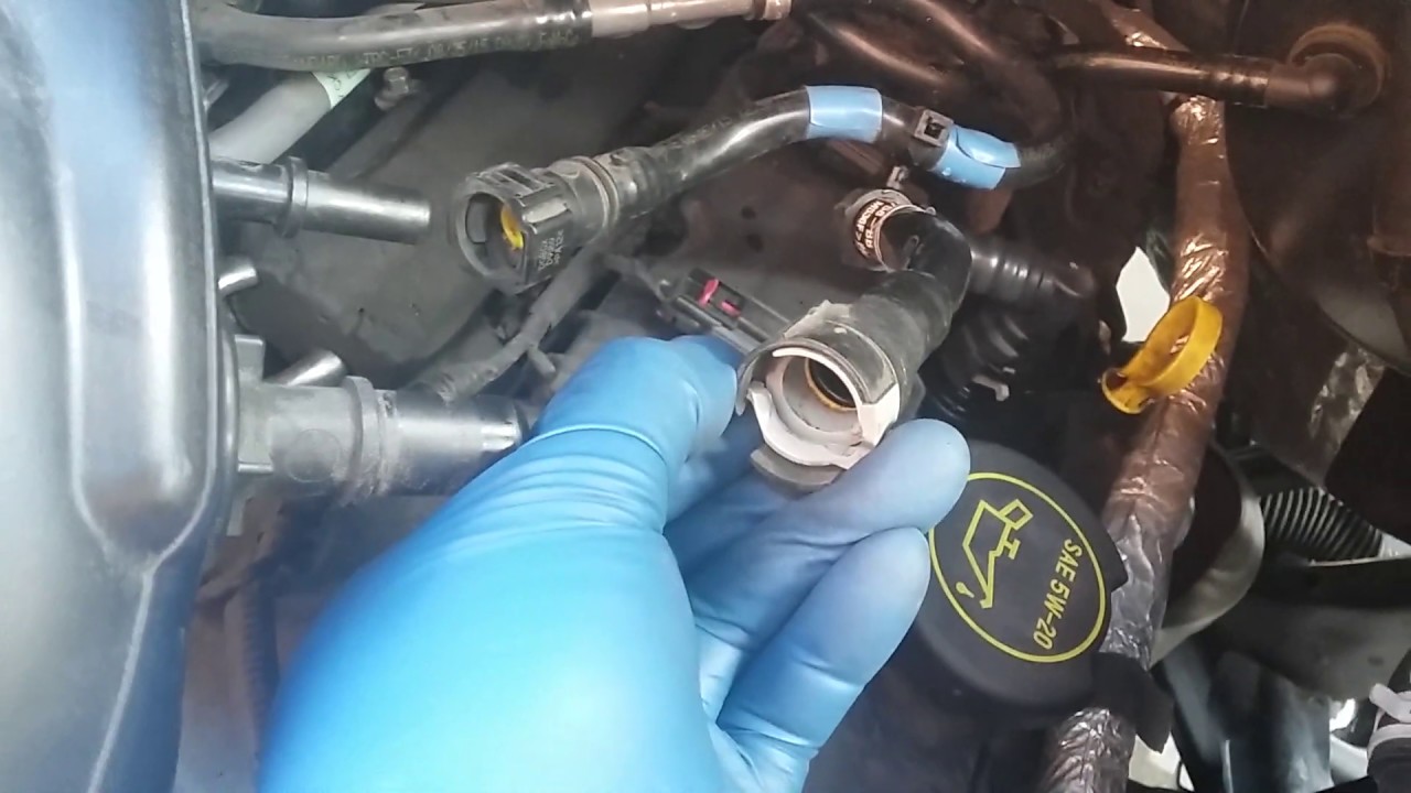 Ford Transit 3.7L.V6 / Replace the Canister Purge Valve Solenoid against Check engine code of P1450