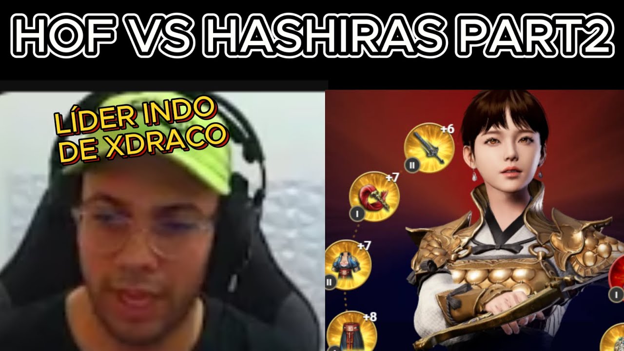 HOF VS HASHIRAS,LÍDER ARREGOU FOI DE XDRACO💥 NA81| CORTES DO MIR4