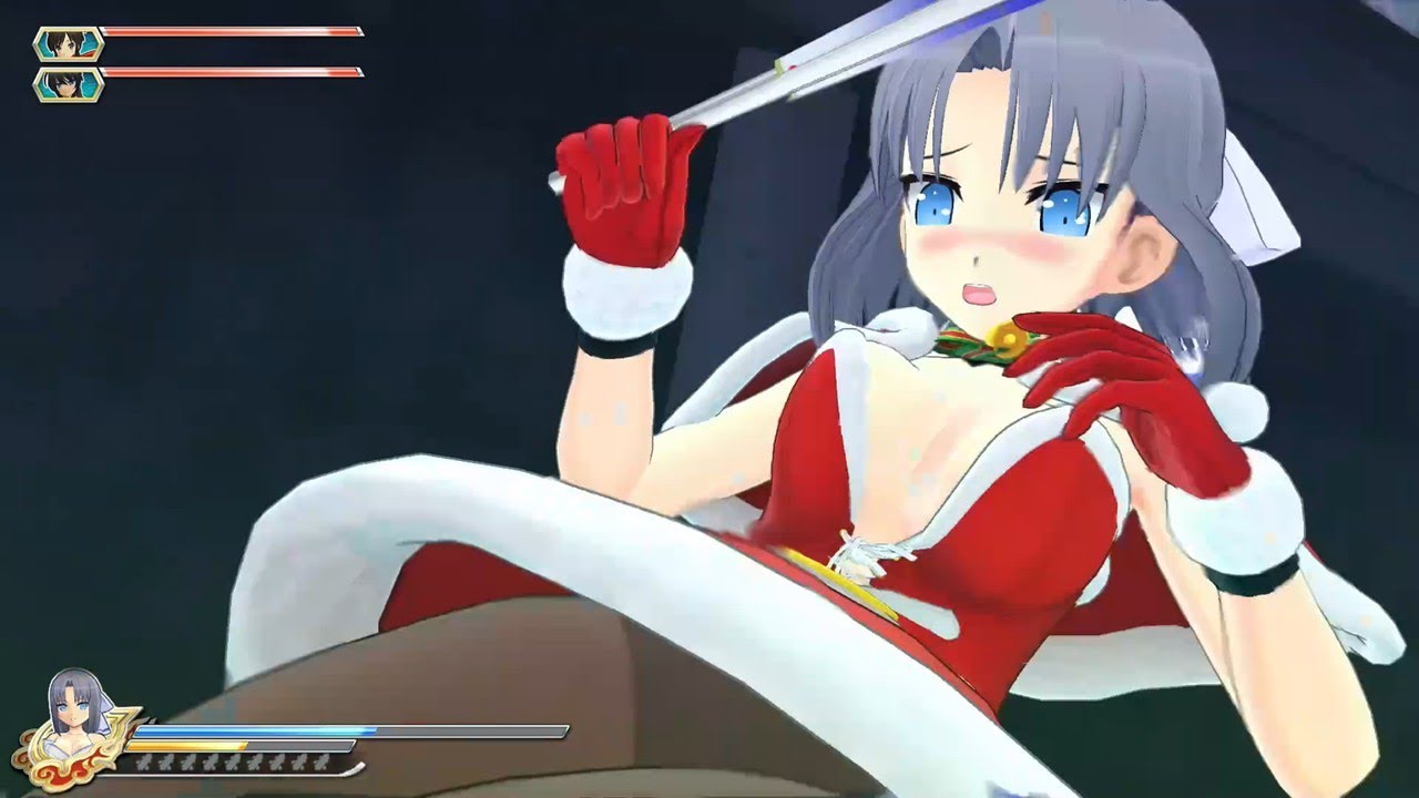 雪泉　サンタコスに身を包んで戦うもなすすべもなく敗れる【閃乱カグラ 少女達の選択】