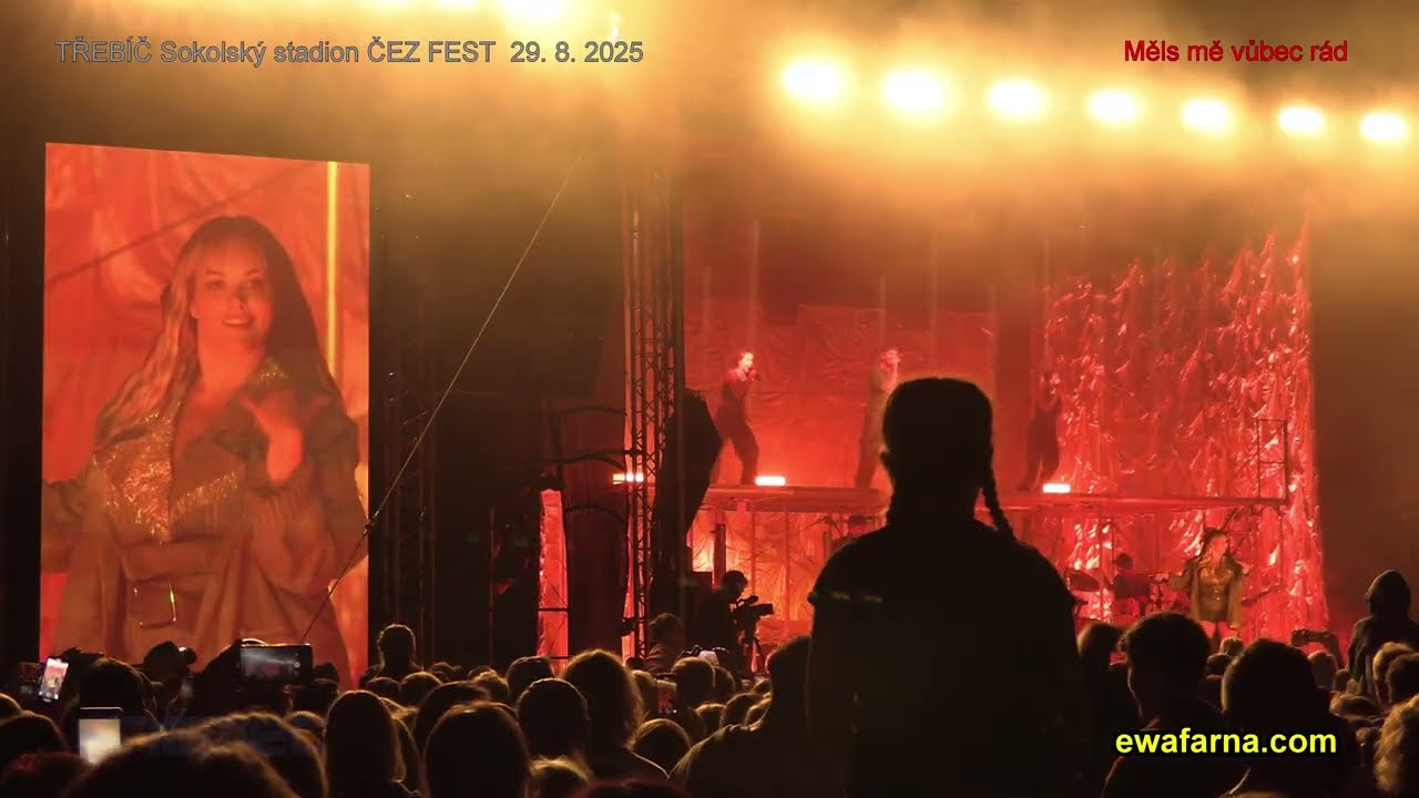 EWA FARNA -  Mněls mě vůbec rád (3-12)  ČEZ FEST 29. 8. 2025  Třebíč - Sokolský stadion
