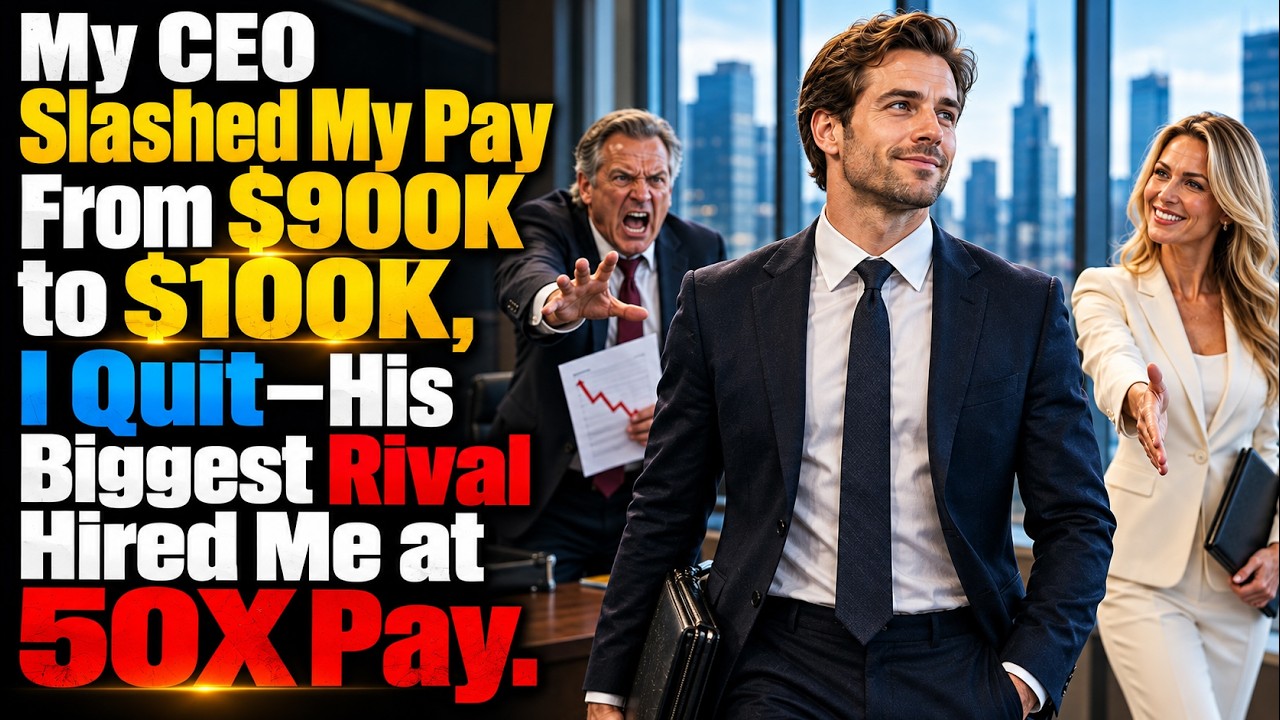 My CEO Slashed My Pay From $900K to $100K ，I Quit&mdash;His Biggest Rival Hired Me at 50X Pay.