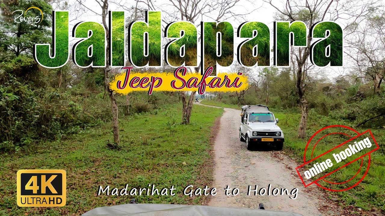 Jaldapara Jeep Safari | Madarihat Gate to Holong | Online Booking Procedures | Dooars - 4K