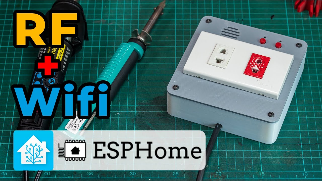 Build a Smart Outlet for Soldering Tools: ESP8266, RF Control, WiFi, Custom Functions using ESPHome