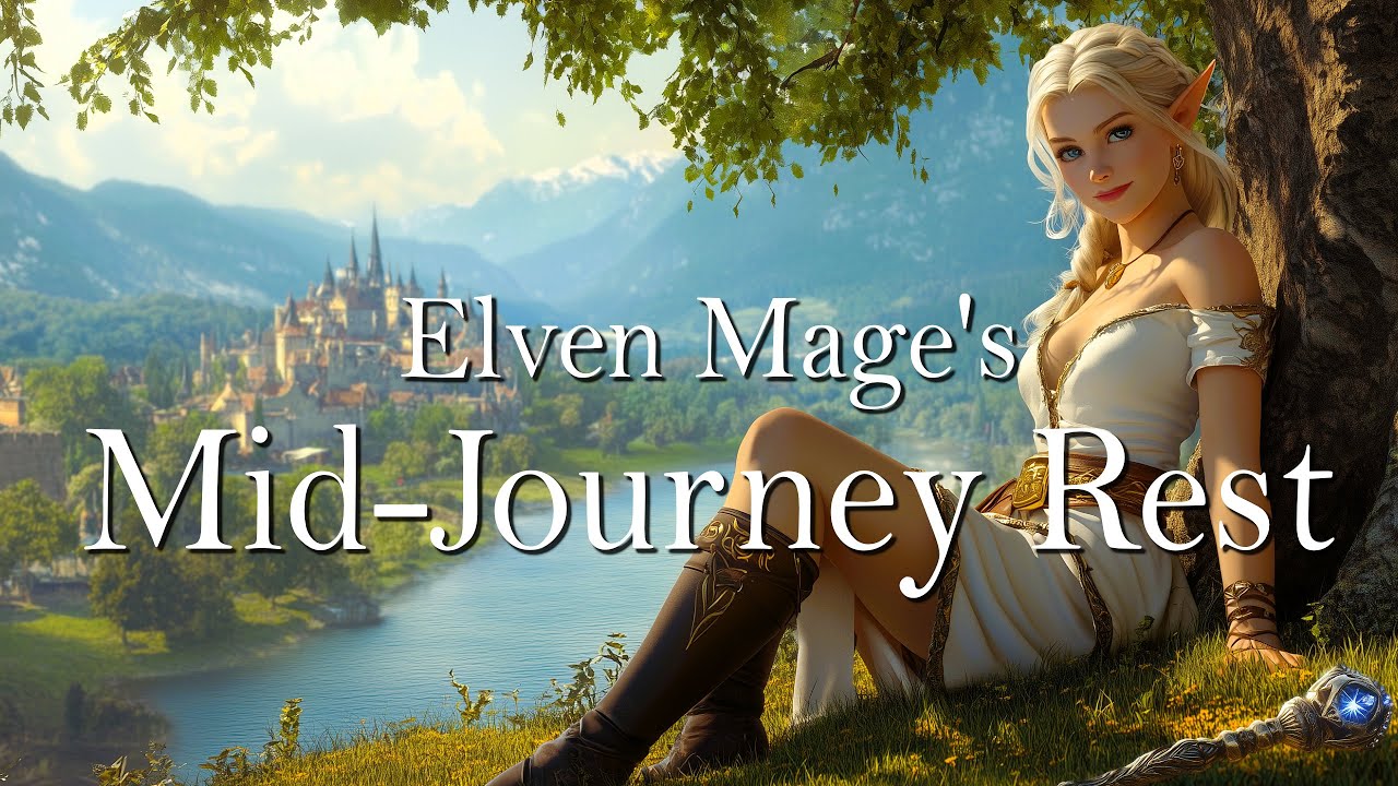 Elven Mage's Mid-Journey Rest | Relaxing Medieval Fantasy Music and Ambience for Meditation