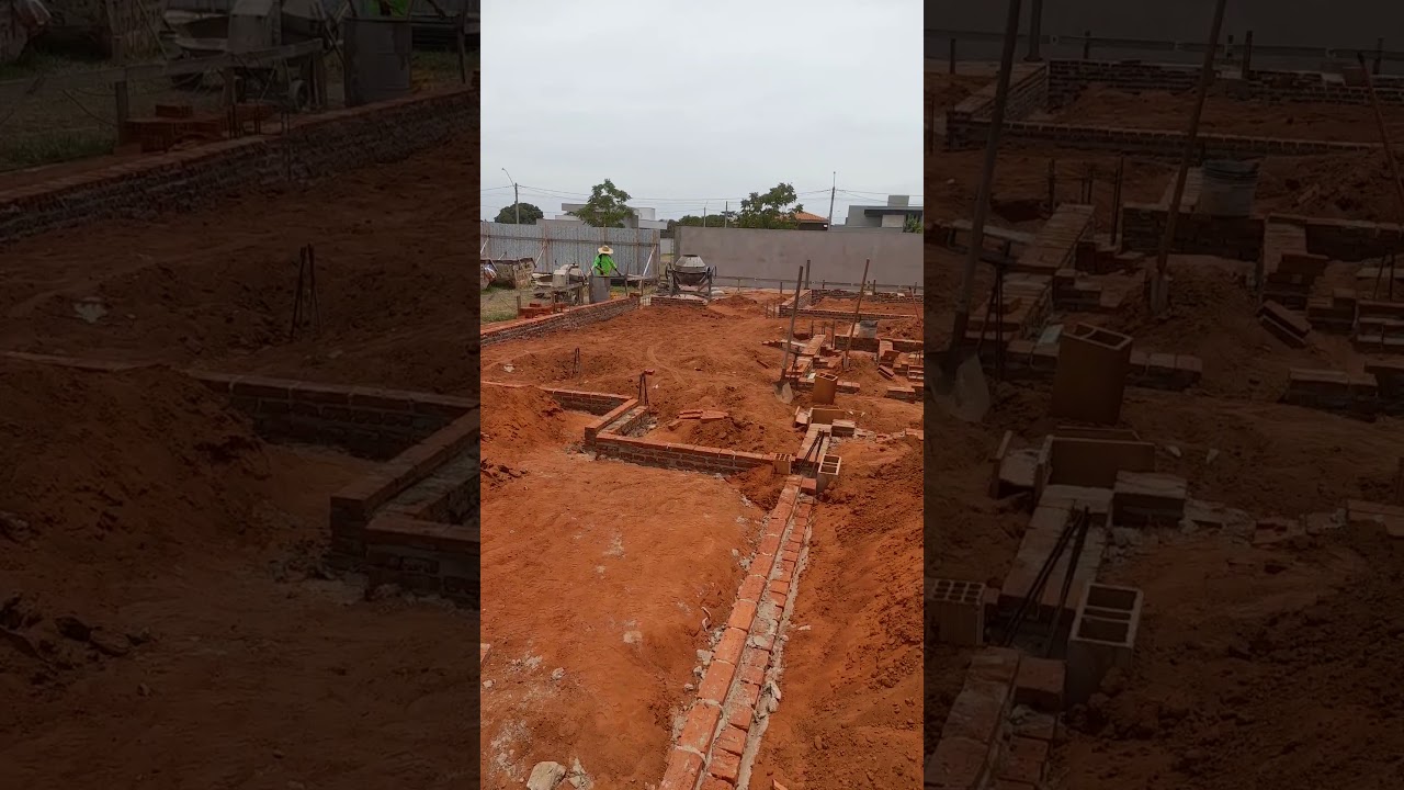 embasamento sobrado , acompanhe a construção de uma casa convencional postarei vídeos semanais .