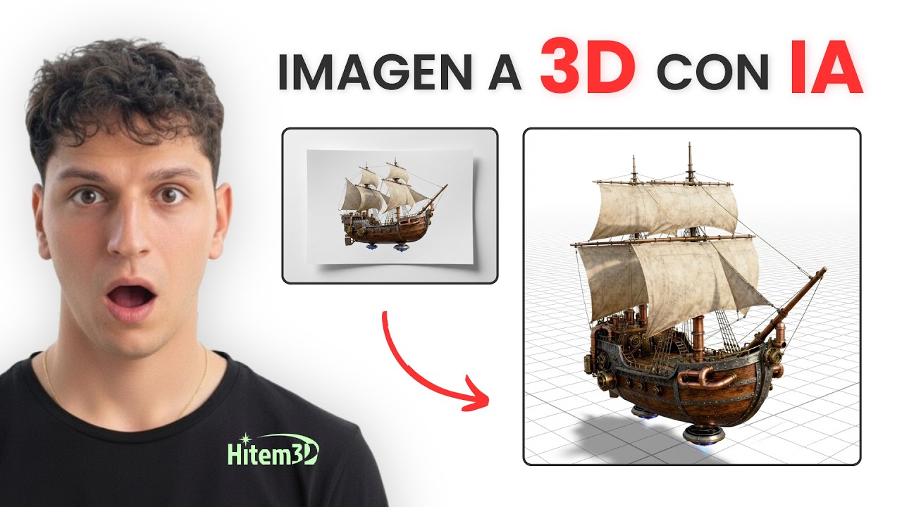 La MEJOR IA que pasa de IMAGEN a 3D - Tutorial Hitem 3D
