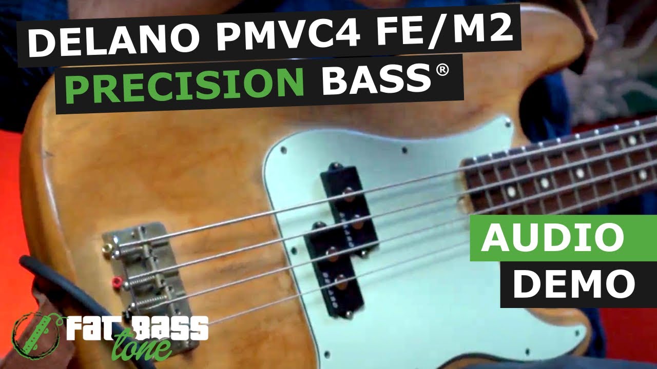 Delano PMVC4 FE/M2 Precision Bass Pickup Demo