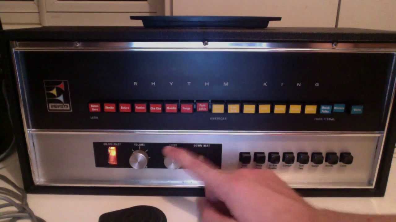 Maestro Rhythm King MRK-1 vintage drum machine demo video