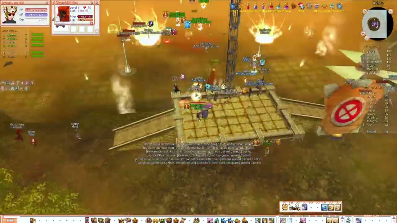 Neonara Flyff - Guild Siege - hatred [08.01]