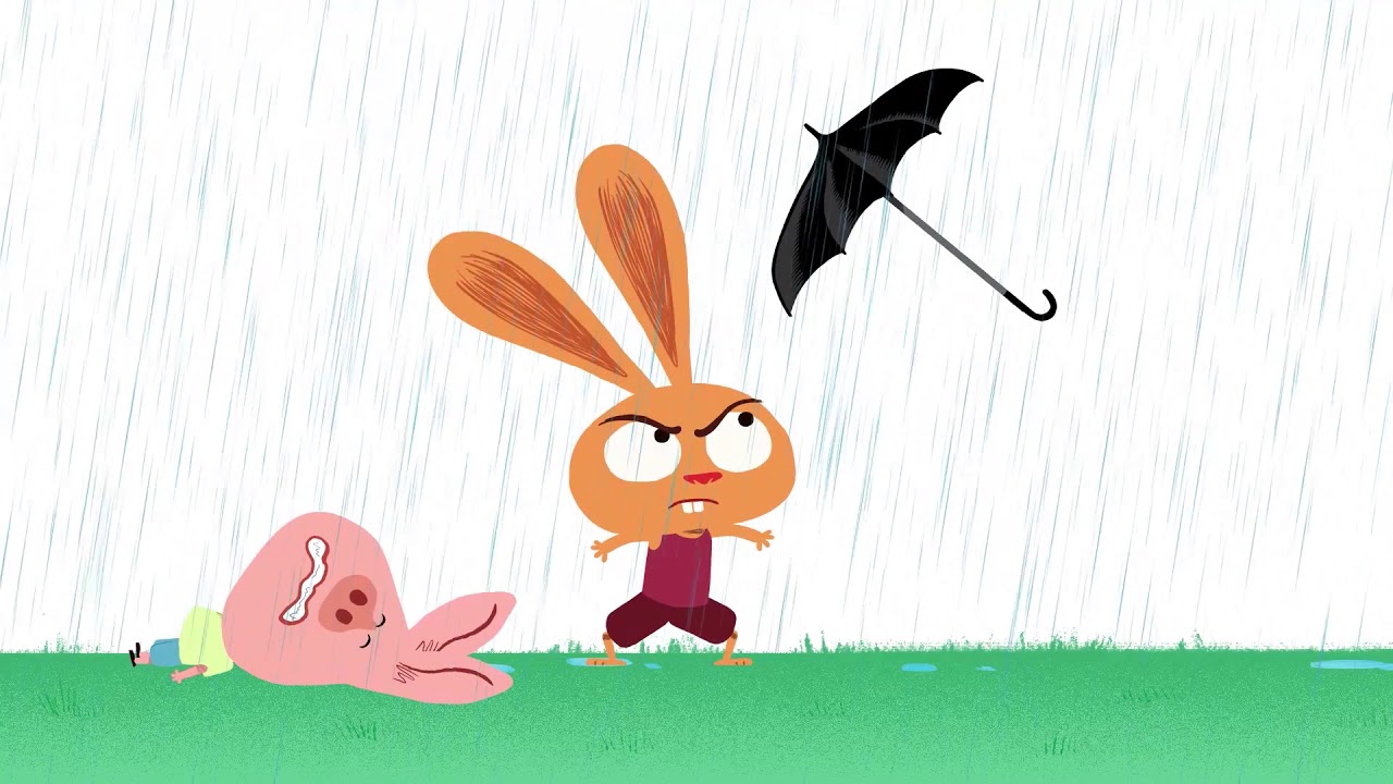 Mister Rabbit. The Umbrella. Children's Animation Series