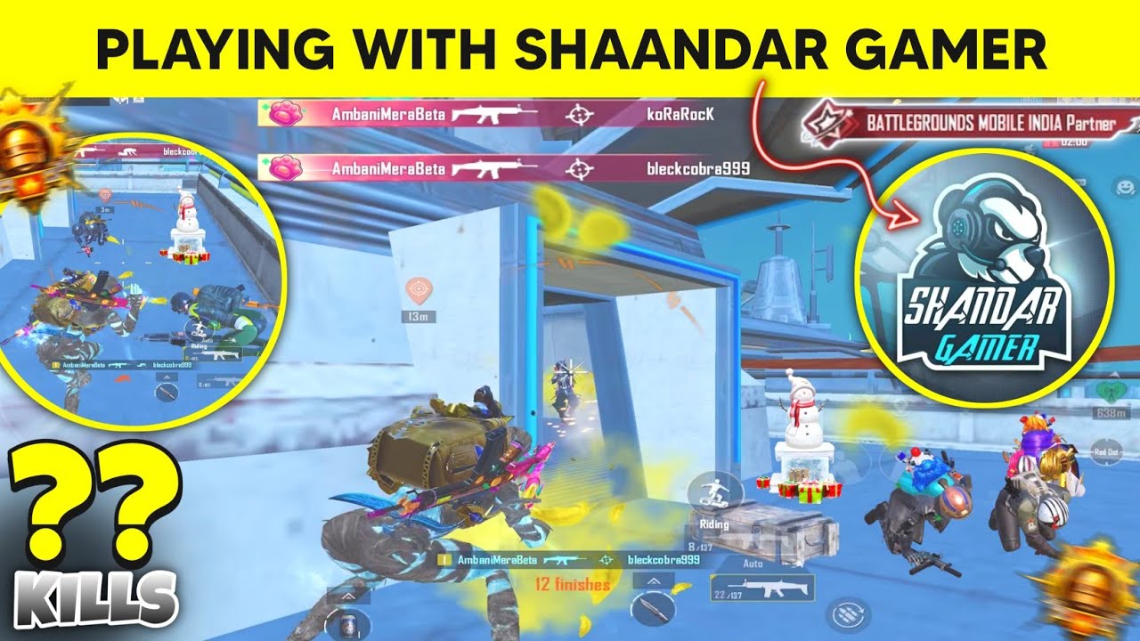 DT & SHAANDAR GAMER PLAYING BGMI TOGETHER 🔥